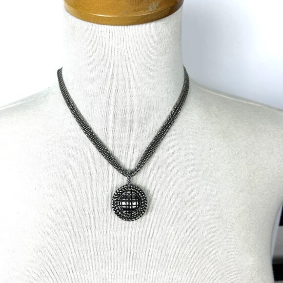 Tocara‎ Stainless Steel Pendant Reversible Necklace - Picture 5 of 12